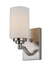  70521 BN - Mod Pod Indoor Glass Drum Armed Sconce